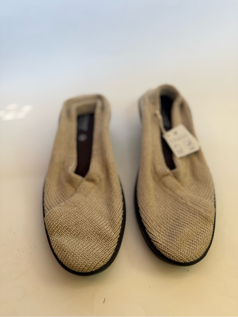 Comfy vegan woven slip on